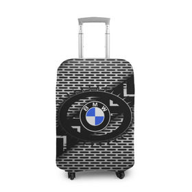 Чехол для чемодана 3D с принтом BMW Carboniferous 2018 в Белгороде, 86% полиэфир, 14% спандекс | двустороннее нанесение принта, прорези для ручек и колес | abstraction | carboniferous | карбон | текстуры