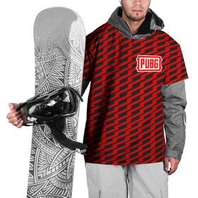 Накидка на куртку 3D с принтом PUBG Red Line в Белгороде, 100% полиэстер |  | playerunknowns battlegrounds | pubg | шутеры