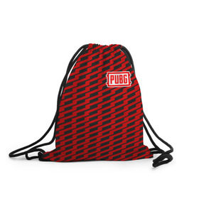 Рюкзак-мешок 3D с принтом PUBG Red Line в Белгороде, 100% полиэстер | плотность ткани — 200 г/м2, размер — 35 х 45 см; лямки — толстые шнурки, застежка на шнуровке, без карманов и подкладки | playerunknowns battlegrounds | pubg | шутеры
