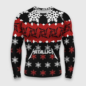Мужской рашгард 3D с принтом Metallica в Белгороде,  |  | metallica | джеймс хэтфилд | кирк хэмметт | ларс ульрих | метал | металика | металлика | новогодний | новый год | роберт трухильо | рождество | рок | снежинки | трэш | трэшметал | хард | хардрок | хеви