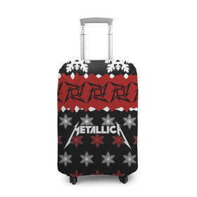 Чехол для чемодана 3D с принтом Metallica в Белгороде, 86% полиэфир, 14% спандекс | двустороннее нанесение принта, прорези для ручек и колес | metallica | джеймс хэтфилд | кирк хэмметт | ларс ульрих | метал | металика | металлика | новогодний | новый год | роберт трухильо | рождество | рок | снежинки | трэш | трэшметал | хард | хардрок | хеви