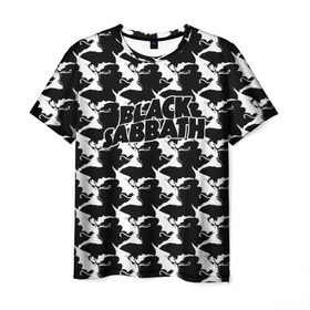 Мужская футболка 3D с принтом Black Sabbath в Белгороде, 100% полиэфир | прямой крой, круглый вырез горловины, длина до линии бедер | black sabbath | ozzy osbourne |   рок | билл уорд | блэк | гизер батлер | метал | оззи | осборн | саббат | тони айомми