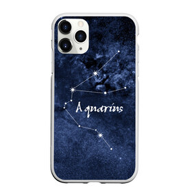 Чехол для iPhone 11 Pro матовый с принтом Водолей (Aquarius) в Белгороде, Силикон |  | aquarius | водолей | звезды | знаки зодиака | космос | созвездие