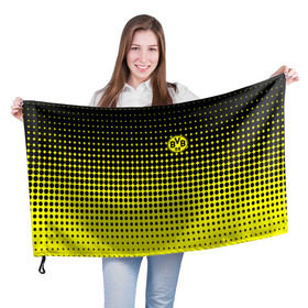 Флаг 3D с принтом FC Borussia 2018 Original #2 в Белгороде, 100% полиэстер | плотность ткани — 95 г/м2, размер — 67 х 109 см. Принт наносится с одной стороны | borussia dortmund | fc | боруссия | спорт | спортивные | фк | футбол