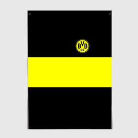 Постер с принтом Borussia 2018 Black and Yellow в Белгороде, 100% бумага
 | бумага, плотность 150 мг. Матовая, но за счет высокого коэффициента гладкости имеет небольшой блеск и дает на свету блики, но в отличии от глянцевой бумаги не покрыта лаком | боруссия | дортмунд