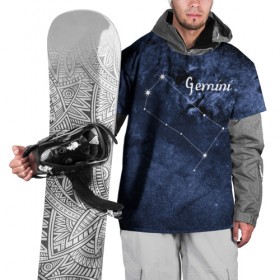 Накидка на куртку 3D с принтом Близнецы (Gemini) в Белгороде, 100% полиэстер |  | gemini | близнецы | звезды | знаки зодиака | космос | созвездие