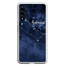 Чехол для Honor 20 с принтом Близнецы (Gemini) в Белгороде, Силикон | Область печати: задняя сторона чехла, без боковых панелей | Тематика изображения на принте: gemini | близнецы | звезды | знаки зодиака | космос | созвездие