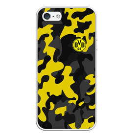 Чехол для iPhone 5/5S матовый с принтом Borussia 2018 Military Sport в Белгороде, Силикон | Область печати: задняя сторона чехла, без боковых панелей | Тематика изображения на принте: боруссия | дортмунд