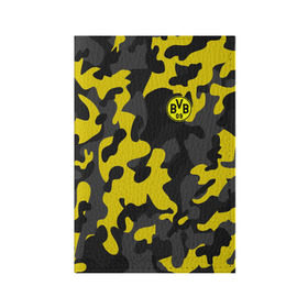 Обложка для паспорта матовая кожа с принтом Borussia 2018 Military Sport в Белгороде, натуральная матовая кожа | размер 19,3 х 13,7 см; прозрачные пластиковые крепления | боруссия | дортмунд
