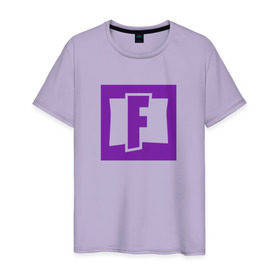 Мужская футболка хлопок с принтом Fortnite logo в Белгороде, 100% хлопок | прямой крой, круглый вырез горловины, длина до линии бедер, слегка спущенное плечо. | 