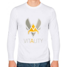 Мужской лонгслив хлопок с принтом VITALITY Team Esports в Белгороде, 100% хлопок |  | Тематика изображения на принте: 6 | rainbow six | siege | битва | война | игра | киберспорт | оружие | осада | радуга | шутер