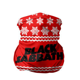 Бандана-труба 3D с принтом Праздничный Black Sabbath в Белгороде, 100% полиэстер, ткань с особыми свойствами — Activecool | плотность 150‒180 г/м2; хорошо тянется, но сохраняет форму | black sabbath | ozzy osbourne | ангелы | билл уорд | гизер батлер | группа | знак | красный | метал | музыка | надпись | новогодний | новый год | оззи | осборн | песни | праздник | ро | рождество | рок | снежинки
