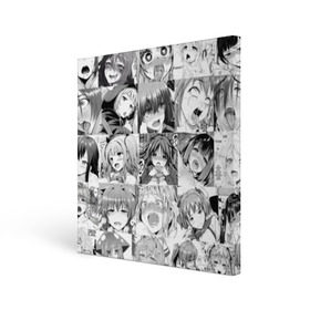 Холст квадратный с принтом Faces from Hentai в Белгороде, 100% ПВХ |  | ahegao | anime | kodome | manga | senpai | аниме | анимэ | ахегао | кодоме | манга | меха | сенпай | юри | яой