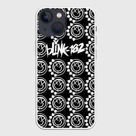 Чехол для iPhone 13 mini с принтом Blink 182 в Белгороде,  |  | blink | альтернативный рок | блинк | группа | марк хоппус | музыка | мэтт скиба | надпись | панк | панк рок | песни | поп панк | рок | скейт панк | смайл | смайлик | трэвис баркер