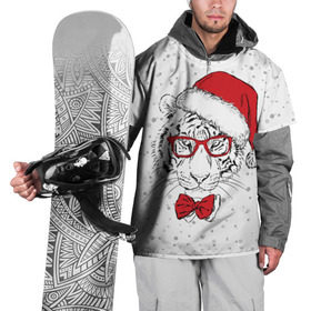 Накидка на куртку 3D с принтом Тигр Санта Клаус в Белгороде, 100% полиэстер |  | animal | bow | christmas | holiday | new year | predator | santa claus | snow | tiger | view | winter | бант | взгляд | дед мороз | животное | зима | новый год | очки | праздник | рождество | санта клаус | снег | тигр | хищник