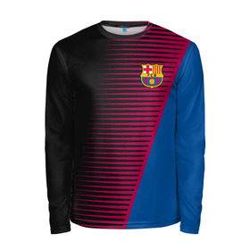 Мужской лонгслив 3D с принтом FC Barca 2018 Creative uniform в Белгороде, 100% полиэстер | длинные рукава, круглый вырез горловины, полуприлегающий силуэт | Тематика изображения на принте: fc | fc barcelona | fcb | барселона | спорт | спортивные | фк | футбол | футбольный клуб