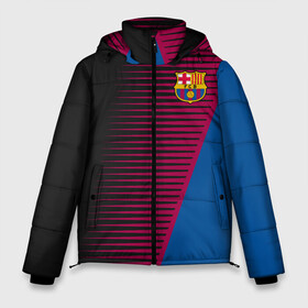 Мужская зимняя куртка 3D с принтом FC Barca 2018 Creative uniform в Белгороде, верх — 100% полиэстер; подкладка — 100% полиэстер; утеплитель — 100% полиэстер | длина ниже бедра, свободный силуэт Оверсайз. Есть воротник-стойка, отстегивающийся капюшон и ветрозащитная планка. 

Боковые карманы с листочкой на кнопках и внутренний карман на молнии. | fc | fc barcelona | fcb | барселона | спорт | спортивные | фк | футбол | футбольный клуб