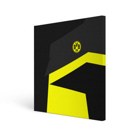 Холст квадратный с принтом Borussia 2018 Geometry Sport в Белгороде, 100% ПВХ |  | fc |  borussia dortmund | боруссия | спорт | спортивные | фк | футбол | футбольный клуб