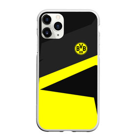 Чехол для iPhone 11 Pro Max матовый с принтом Borussia 2018 Geometry Sport в Белгороде, Силикон |  | fc |  borussia dortmund | боруссия | спорт | спортивные | фк | футбол | футбольный клуб