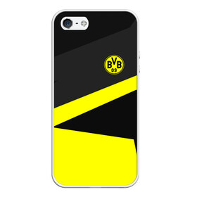 Чехол для iPhone 5/5S матовый с принтом Borussia 2018 Geometry Sport в Белгороде, Силикон | Область печати: задняя сторона чехла, без боковых панелей | fc |  borussia dortmund | боруссия | спорт | спортивные | фк | футбол | футбольный клуб