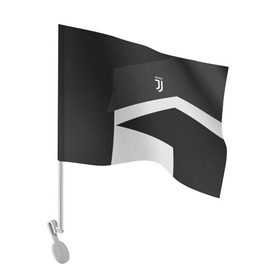 Флаг для автомобиля с принтом Juventus 2018 Geometry Sport в Белгороде, 100% полиэстер | Размер: 30*21 см | fc | juventus | спорт | спортивные | фк | футбол | футбольный клуб | ювентус