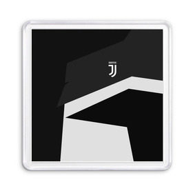 Магнит 55*55 с принтом Juventus 2018 Geometry Sport в Белгороде, Пластик | Размер: 65*65 мм; Размер печати: 55*55 мм | fc | juventus | спорт | спортивные | фк | футбол | футбольный клуб | ювентус