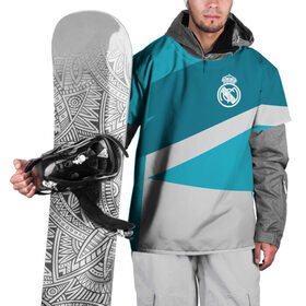 Накидка на куртку 3D с принтом Real Madrid Geometry Sport в Белгороде, 100% полиэстер |  | fc | real madrid | реал мадрид | спорт | спортивные | фк | футбол | футбольный клуб