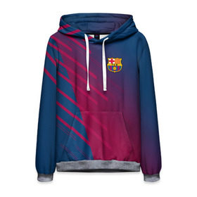 Мужская толстовка 3D с принтом FC Barca 2018 Creative uniform в Белгороде, 100% полиэстер | двухслойный капюшон со шнурком для регулировки, мягкие манжеты на рукавах и по низу толстовки, спереди карман-кенгуру с мягким внутренним слоем. | 