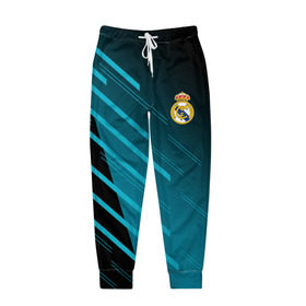 Мужские брюки 3D с принтом Real Madrid Creative uniform в Белгороде, 100% полиэстер | манжеты по низу, эластичный пояс регулируется шнурком, по бокам два кармана без застежек, внутренняя часть кармана из мелкой сетки | fc | real madrid | реал мадрид | спорт | спортивные | фк | футбол | футбольный клуб