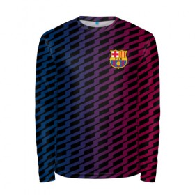 Мужской лонгслив 3D с принтом FC Barca 2018 Creative uniform в Белгороде, 100% полиэстер | длинные рукава, круглый вырез горловины, полуприлегающий силуэт | Тематика изображения на принте: fc | fc barcelona | fcb | барселона | спорт | спортивные | фк | футбол | футбольный клуб