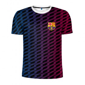 Мужская футболка 3D спортивная с принтом FC Barca 2018 Creative uniform в Белгороде, 100% полиэстер с улучшенными характеристиками | приталенный силуэт, круглая горловина, широкие плечи, сужается к линии бедра | fc | fc barcelona | fcb | барселона | спорт | спортивные | фк | футбол | футбольный клуб