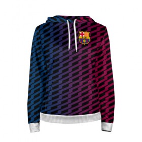 Женская толстовка 3D с принтом FC Barca 2018 Creative uniform в Белгороде, 100% полиэстер  | двухслойный капюшон со шнурком для регулировки, мягкие манжеты на рукавах и по низу толстовки, спереди карман-кенгуру с мягким внутренним слоем. | fc | fc barcelona | fcb | барселона | спорт | спортивные | фк | футбол | футбольный клуб