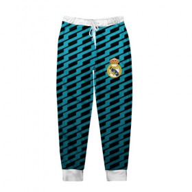 Мужские брюки 3D с принтом Real Madrid Creative uniform в Белгороде, 100% полиэстер | манжеты по низу, эластичный пояс регулируется шнурком, по бокам два кармана без застежек, внутренняя часть кармана из мелкой сетки | 