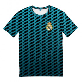 Мужская футболка 3D с принтом Real Madrid Creative uniform в Белгороде, 100% полиэфир | прямой крой, круглый вырез горловины, длина до линии бедер | 