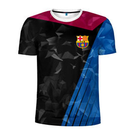 Мужская футболка 3D спортивная с принтом FC Barca 2018 Creative uniform в Белгороде, 100% полиэстер с улучшенными характеристиками | приталенный силуэт, круглая горловина, широкие плечи, сужается к линии бедра | fc | fc barcelona | fcb | барселона | спорт | спортивные | фк | футбол | футбольный клуб