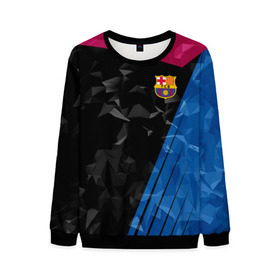 Мужской свитшот 3D с принтом FC Barca 2018 Creative uniform в Белгороде, 100% полиэстер с мягким внутренним слоем | круглый вырез горловины, мягкая резинка на манжетах и поясе, свободная посадка по фигуре | fc | fc barcelona | fcb | барселона | спорт | спортивные | фк | футбол | футбольный клуб