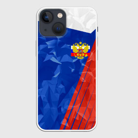 Чехол для iPhone 13 mini с принтом RUSSIA   Tricolor Collection в Белгороде,  |  | russia | герб | россия | триколор | флаг