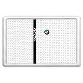 Магнит 45*70 с принтом BMW 2018 White Sport в Белгороде, Пластик | Размер: 78*52 мм; Размер печати: 70*45 | Тематика изображения на принте: bmw | автомобильные | бмв | машины