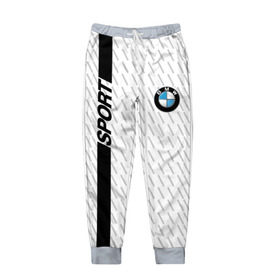 Мужские брюки 3D с принтом BMW 2018 White Sport в Белгороде, 100% полиэстер | манжеты по низу, эластичный пояс регулируется шнурком, по бокам два кармана без застежек, внутренняя часть кармана из мелкой сетки | bmw | автомобильные | бмв | машины