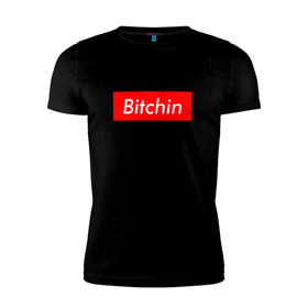 Мужская футболка премиум с принтом Bitchin в Белгороде, 92% хлопок, 8% лайкра | приталенный силуэт, круглый вырез ворота, длина до линии бедра, короткий рукав | stranger things | очень странные дела