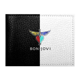 Обложка для студенческого билета с принтом Bon Jovi в Белгороде, натуральная кожа | Размер: 11*8 см; Печать на всей внешней стороне | bon | jovi | бон | бон джови | джови | рок группа