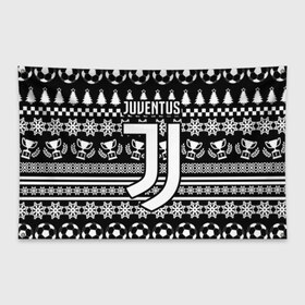 Флаг-баннер с принтом JUVENTUS ЮВЕНТУС НОВОГОДНИЙ в Белгороде, 100% полиэстер | размер 67 х 109 см, плотность ткани — 95 г/м2; по краям флага есть четыре люверса для крепления | fc | juventus | спорт | спортивные | фк | футбол | футбольный клуб | ювентус