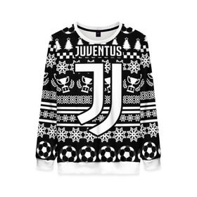 Женский свитшот 3D с принтом Juventus 2018 Новогодний в Белгороде, 100% полиэстер с мягким внутренним слоем | круглый вырез горловины, мягкая резинка на манжетах и поясе, свободная посадка по фигуре | Тематика изображения на принте: fc | juventus | спорт | спортивные | фк | футбол | футбольный клуб | ювентус