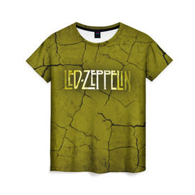 Женская футболка 3D с принтом Led Zeppelin в Белгороде, 100% полиэфир ( синтетическое хлопкоподобное полотно) | прямой крой, круглый вырез горловины, длина до линии бедер | led zeppelin | группа | джимми пейдж | джон генри бонэм | джон пол джонс | лед зепелен | лед зеппелин | роберт плант | рок