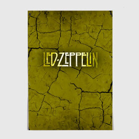 Постер с принтом Led Zeppelin в Белгороде, 100% бумага
 | бумага, плотность 150 мг. Матовая, но за счет высокого коэффициента гладкости имеет небольшой блеск и дает на свету блики, но в отличии от глянцевой бумаги не покрыта лаком | Тематика изображения на принте: led zeppelin | группа | джимми пейдж | джон генри бонэм | джон пол джонс | лед зепелен | лед зеппелин | роберт плант | рок