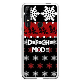 Чехол для Honor P Smart Z с принтом Праздничный Depeche Mode в Белгороде, Силикон | Область печати: задняя сторона чехла, без боковых панелей | Тематика изображения на принте: depeche mode | вестник моды | депеш мод | дэйв гаан | мартин гор | новогодний | новый год | рождество | роза | снежинки | энди флетчер