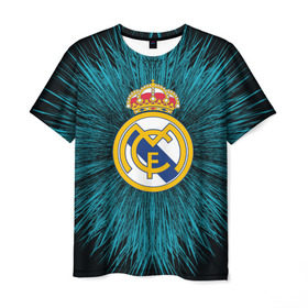 Мужская футболка 3D с принтом Real Madrid 2018 Abstract в Белгороде, 100% полиэфир | прямой крой, круглый вырез горловины, длина до линии бедер | fc | real madrid | реал мадрид | спорт | спортивные | фк | футбол | футбольный клуб