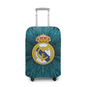 Чехол для чемодана 3D с принтом Real Madrid 2018 Abstract в Белгороде, 86% полиэфир, 14% спандекс | двустороннее нанесение принта, прорези для ручек и колес | fc | real madrid | реал мадрид | спорт | спортивные | фк | футбол | футбольный клуб