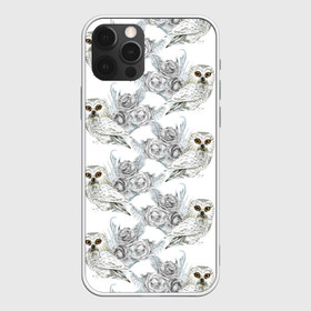 Чехол для iPhone 12 Pro Max с принтом Owl with roses в Белгороде, Силикон |  | flowers | owl | owls | roses | розы | сова | совы | цветы