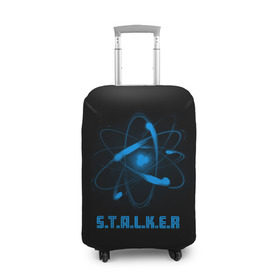 Чехол для чемодана 3D с принтом Сталкер в Белгороде, 86% полиэфир, 14% спандекс | двустороннее нанесение принта, прорези для ручек и колес | game | stalker | игры | сталкер